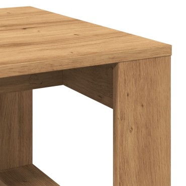vidaXL Βοηθητικό Τραπέζι Artisan Δρυς 50x50x35cm Επεξ. Ξύλο