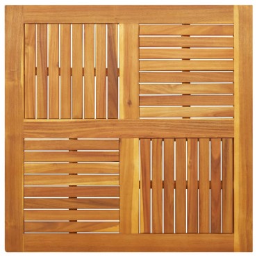 vidaXL Επιφάνεια Τραπεζιού Τετράγωνη 90x90x2,2cm Μασίφ Ξύλο Ακακίας 1 τεμ.