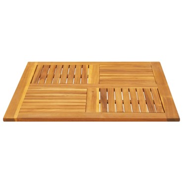 vidaXL Επιφάνεια Τραπεζιού Τετράγωνη 90x90x2,2cm Μασίφ Ξύλο Ακακίας 1 τεμ.