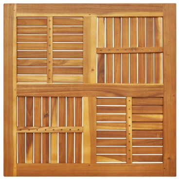 vidaXL Επιφάνεια Τραπεζιού Τετράγωνη 90x90x2,2cm Μασίφ Ξύλο Ακακίας 1 τεμ.