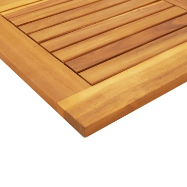 vidaXL Επιφάνεια Τραπεζιού Τετράγωνη 90x90x2,2cm Μασίφ Ξύλο Ακακίας 1 τεμ.