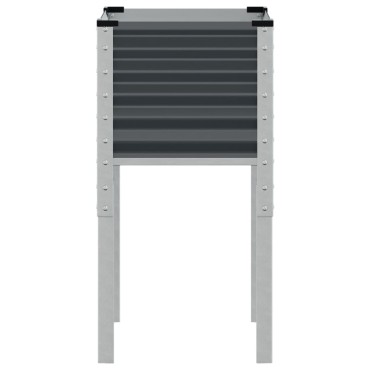 vidaXL Ζαρντινιέρα Κήπου Ανθρακί 45x45x88 εκ. από Ατσάλι