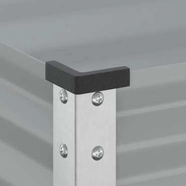 vidaXL Ζαρντινιέρα Κήπου Γκρι 100x41x90 εκ. από Ατσάλι