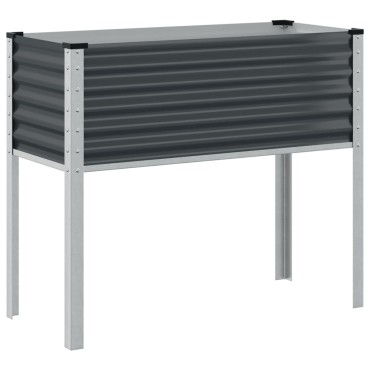 vidaXL Ζαρντινιέρα Κήπου Ανθρακί 100x41x90 εκ. από Ατσάλι