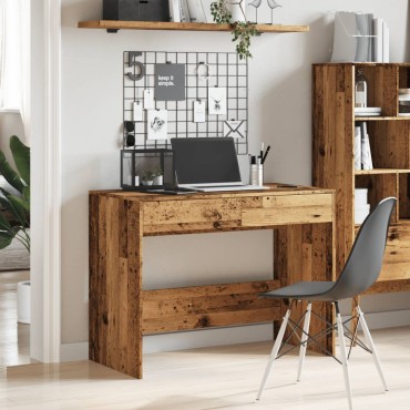 vidaXL Γραφείο Όψη Παλαιού Ξύλου 101x50x76,5cm από Επεξεργασμένο Ξύλο 1 τεμ.