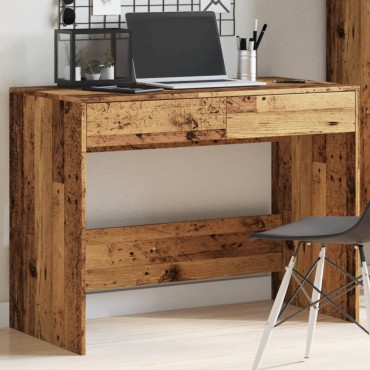 vidaXL Γραφείο Όψη Παλαιού Ξύλου 101x50x76,5cm από Επεξεργασμένο Ξύλο 1 τεμ.