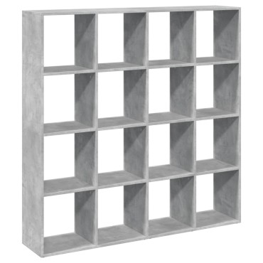vidaXL Βιβλιοθήκη Γκρι Σκυρ. 137,5x29x137,5cm Επεξεργασμένο Ξύλο 1 τεμ.