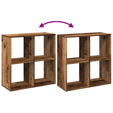 vidaXL Βιβλιοθήκη/Διαχωριστικό Χώρου 69,5x29x69,5cm Επεξ. Ξύλο 1 τεμ.