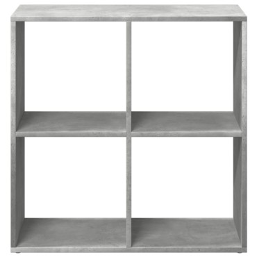 vidaXL Βιβλιοθήκη/Διαχωριστικό Χώρου Γκρι 69,5x29x69,5cm Επεξ. Ξύλο 1 τεμ.