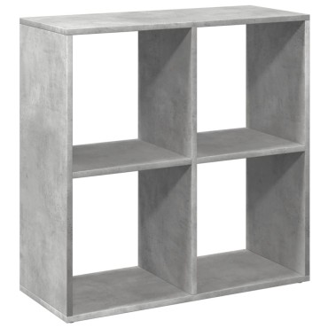 vidaXL Βιβλιοθήκη/Διαχωριστικό Χώρου Γκρι 69,5x29x69,5cm Επεξ. Ξύλο 1 τεμ.