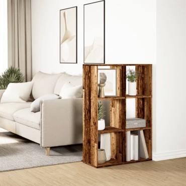 vidaXL Βιβλιοθήκη/Διαχωριστικό Χώρου 69,5x29x103,5cm Επεξ. Ξύλο 1 τεμ.