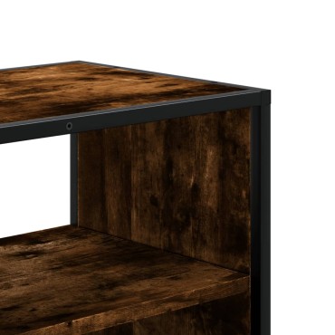 vidaXL Έπιπλο Τηλεόρασης Καπνιστή Δρυς 100x31x39,5cm Επεξ.Ξύλο/Μέταλλο