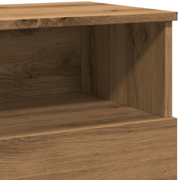 vidaXL Κομοδίνα 2 τεμ.Αρτισιανή Δρυς 50x32x60cm Επεξ. Ξύλο