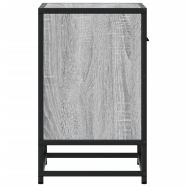 vidaXL Κομοδίνα 2 τεμ. Γκρι Sonoma 40x31x50cm από Επεξεργασμένο Ξύλο