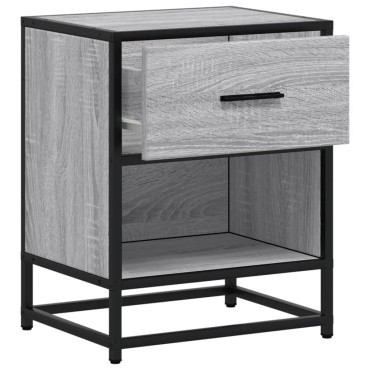 vidaXL Κομοδίνα 2 τεμ. Γκρι Sonoma 40x31x50cm από Επεξεργασμένο Ξύλο