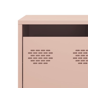 vidaXL Έπιπλο Τηλεόρασης Ροζ 101,5x39x43,5cm Ατσάλι Ψυχρής Έλασης