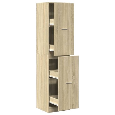 vidaXL Συρταριέρα Γενικής Χρήσης Sonoma Δρυς 30x41x174,5cm Επεξ. Ξύλο 1 τεμ.