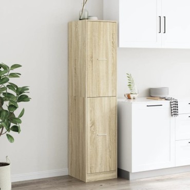 vidaXL Συρταριέρα Γενικής Χρήσης Sonoma Δρυς 30x41x174,5cm Επεξ. Ξύλο 1 τεμ.