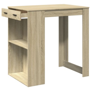 vidaXL Τραπέζι Μπαρ Sonoma Δρυς 102x70x103,5cm Επεξεργ. Ξύλο 1 τεμ.