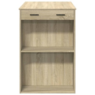 vidaXL Τραπέζι Μπαρ Sonoma Δρυς 102x70x103,5cm Επεξεργ. Ξύλο 1 τεμ.
