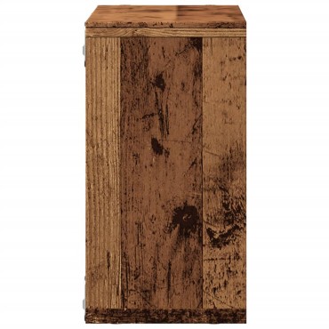 vidaXL Ντουλάπι Τοίχου Όψη Παλαιού Ξύλου 60x16x30cm Επεξ. Ξύλο 1 τεμ.