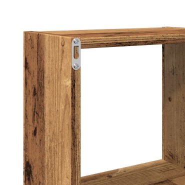 vidaXL Ντουλάπι Τοίχου Όψη Παλαιού Ξύλου 78x18x71cm Επεξ. Ξύλο 1 τεμ.