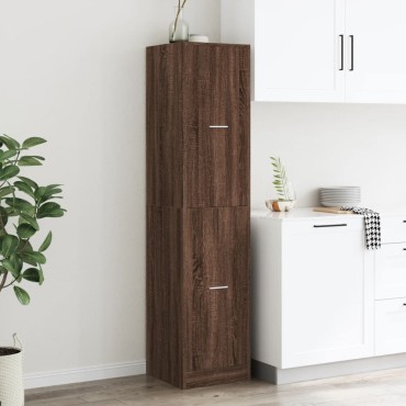 vidaXL Συρταριέρα Γενικής Χρήσης Καφέ Δρυς 40x41x174,5cm Επεξ. Ξύλο 1 τεμ.