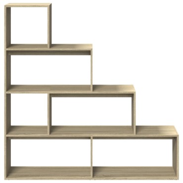 vidaXL Βιβλιοθήκη/Διαχωριστικό Χώρου 4 Επ. 143,5x29x143,5cm Επ. Ξύλο 1 τεμ.