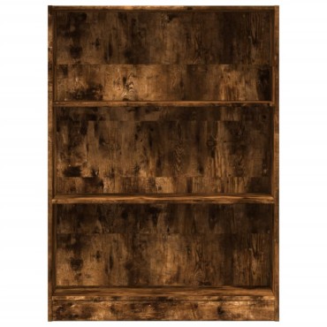 vidaXL Βιβλιοθήκη Καπνιστή Δρυς 80x24x109cm από Επεξεργασμένο Ξύλο 1 τεμ.