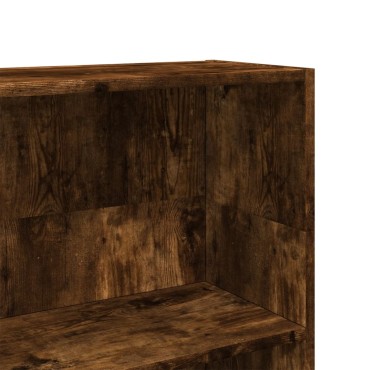 vidaXL Βιβλιοθήκη Καπνιστή Δρυς 80x24x109cm από Επεξεργασμένο Ξύλο 1 τεμ.