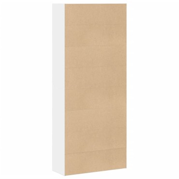vidaXL Βιβλιοθήκη με 5 Ράφια Λευκή 80x30x189cm Επεξεργασμένο Ξύλο 1 τεμ.