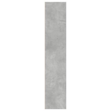 vidaXL Βιβλιοθήκη Γκρι Σκυροδέματος 40x30x152cm Επεξεργ. Ξύλο 1 τεμ.