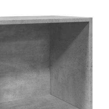 vidaXL Βιβλιοθήκη Γκρι Σκυροδέματος 40x30x152cm Επεξεργ. Ξύλο 1 τεμ.