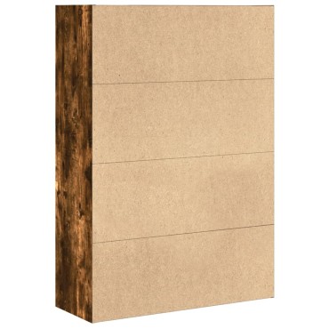 vidaXL Βιβλιοθήκη Καπνιστή Δρυς 80x30x114cm από Επεξεργασμένο Ξύλο 1 τεμ.