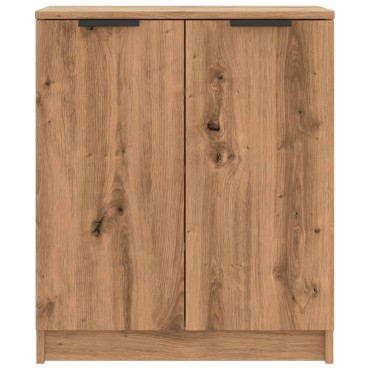 vidaXL Παπουτσοθήκη Αρτισιανή Δρυς 59x35x70cm Επεξ. Ξύλο 1 τεμ.