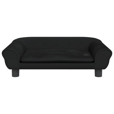 vidaXL Καναπές Παιδικός Μαύρο 70x45x26cm από Βελούδο 1 τεμ.