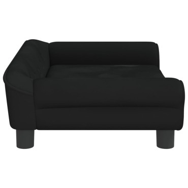 vidaXL Καναπές Παιδικός Μαύρο 70x45x26cm από Βελούδο 1 τεμ.
