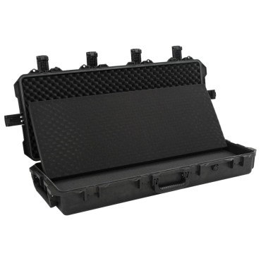 vidaXL Θήκη Πτήσης Φορητή Μαύρη 100,5x42x17 εκ. από Πολυπροπυλένιο