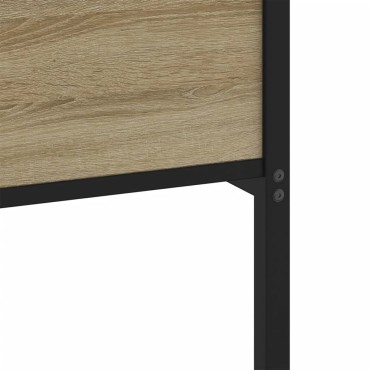 vidaXL Πλαίσιο Κρεβατιού Χωρ. Στρώμα Sonoma Δρυς 75x190cm Επεξ. Ξύλο 1 τεμ. - Μονό