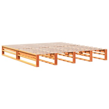 vidaXL Κρεβάτι Βιβλιοθήκη Χωρίς Στρώμα 180x200 εκ Μασίφ Ξύλο Πεύκου