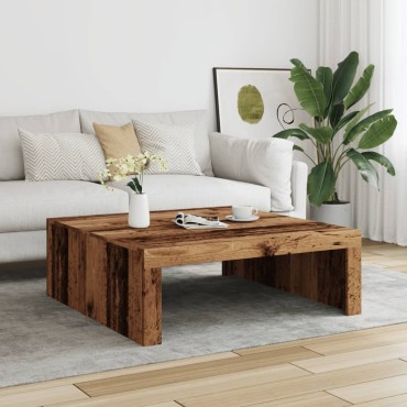 vidaXL Τραπεζάκι Σαλονιού Παλ. Ξύλο 100x100x35cm από Επεξ. Ξύλο 1 τεμ.