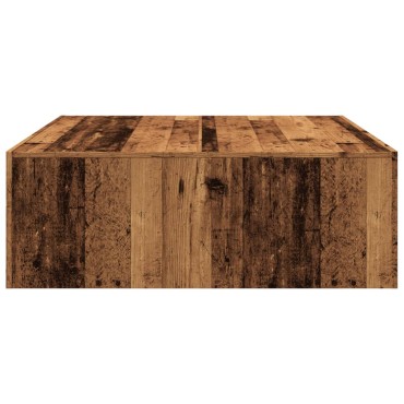 vidaXL Τραπεζάκι Σαλονιού Παλ. Ξύλο 100x100x35cm από Επεξ. Ξύλο 1 τεμ.