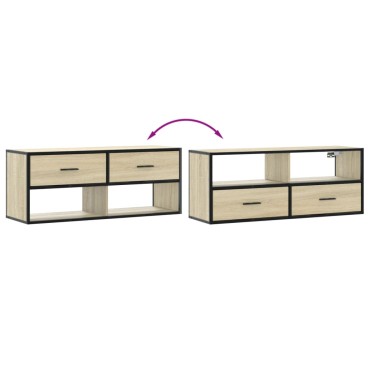 vidaXL Έπιπλο Τηλεόρασης Sonoma Δρυς 100x31x39,5cm Επεξ. Ξύλο