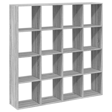 vidaXL Βιβλιοθήκη Γκρι Sonoma 137,5x29x137,5cm Επεξεργασμένο Ξύλο 1 τεμ.
