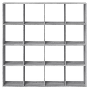 vidaXL Βιβλιοθήκη Γκρι Sonoma 137,5x29x137,5cm Επεξεργασμένο Ξύλο 1 τεμ.