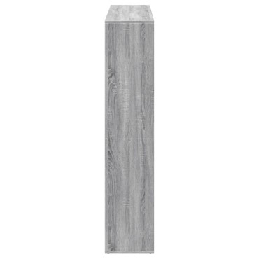vidaXL Βιβλιοθήκη Γκρι Sonoma 137,5x29x137,5cm Επεξεργασμένο Ξύλο 1 τεμ.