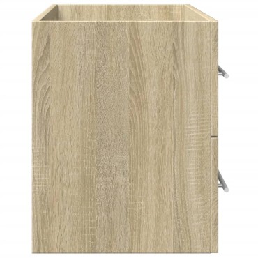 vidaXL Ντουλάπι Νιπτήρα Όψη Παλαιού Ξύλου 80x38,5x48cm Επεξ. Ξύλο 1 τεμ.