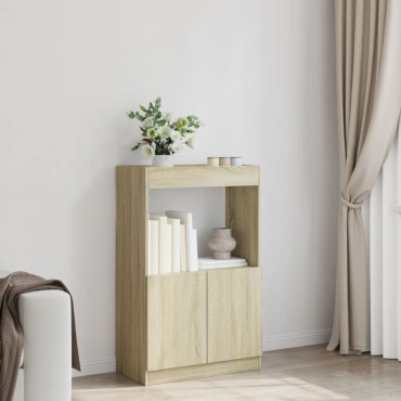 vidaXL Ντουλάπι Sonoma Δρυς 63x33x100cm από Επεξεργασμένο Ξύλο 1 τεμ.