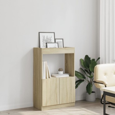 vidaXL Ντουλάπι Sonoma Δρυς 63x33x100cm από Επεξεργασμένο Ξύλο 1 τεμ.