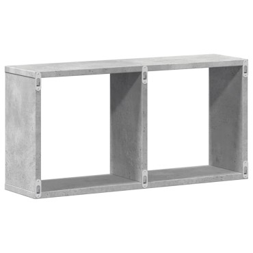 vidaXL Ντουλάπι Τοίχου Γκρι Σκυρ. 60x16x30cm από Επεξεργασμένο Ξύλο 1 τεμ.